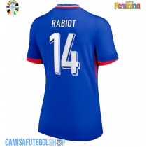 Camisa de time de futebol França Adrien Rabiot #14 Replicas 1º Equipamento Feminina Europeu 2024 Manga Curta